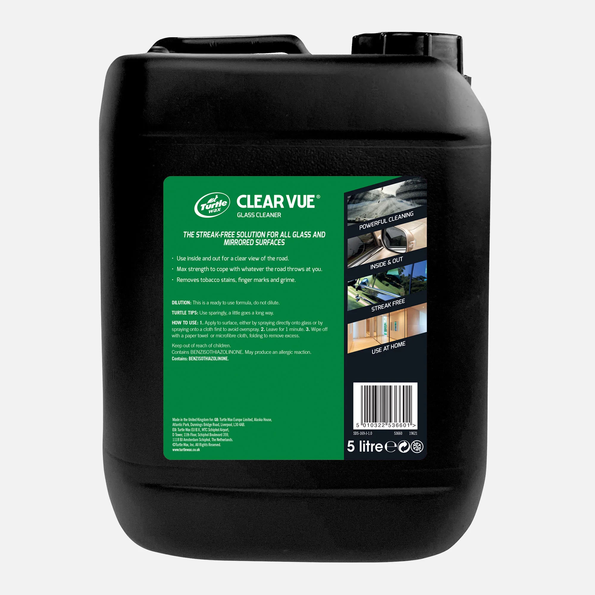 Clear Vue® Glass Cleaner, 5L - Image 2