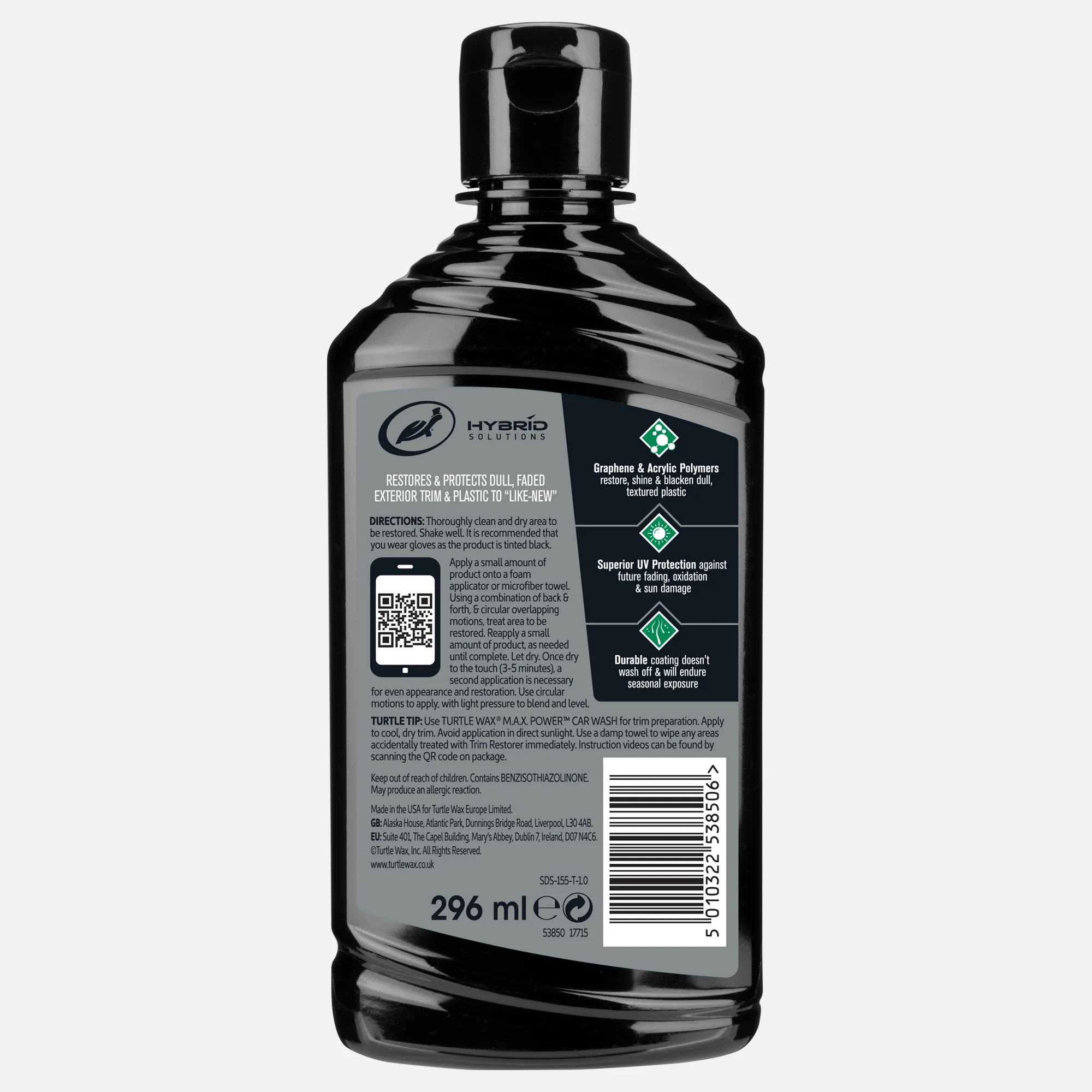 Hybrid Solutions Graphene Acrylic Trim Restorer, 296ml - Image 6