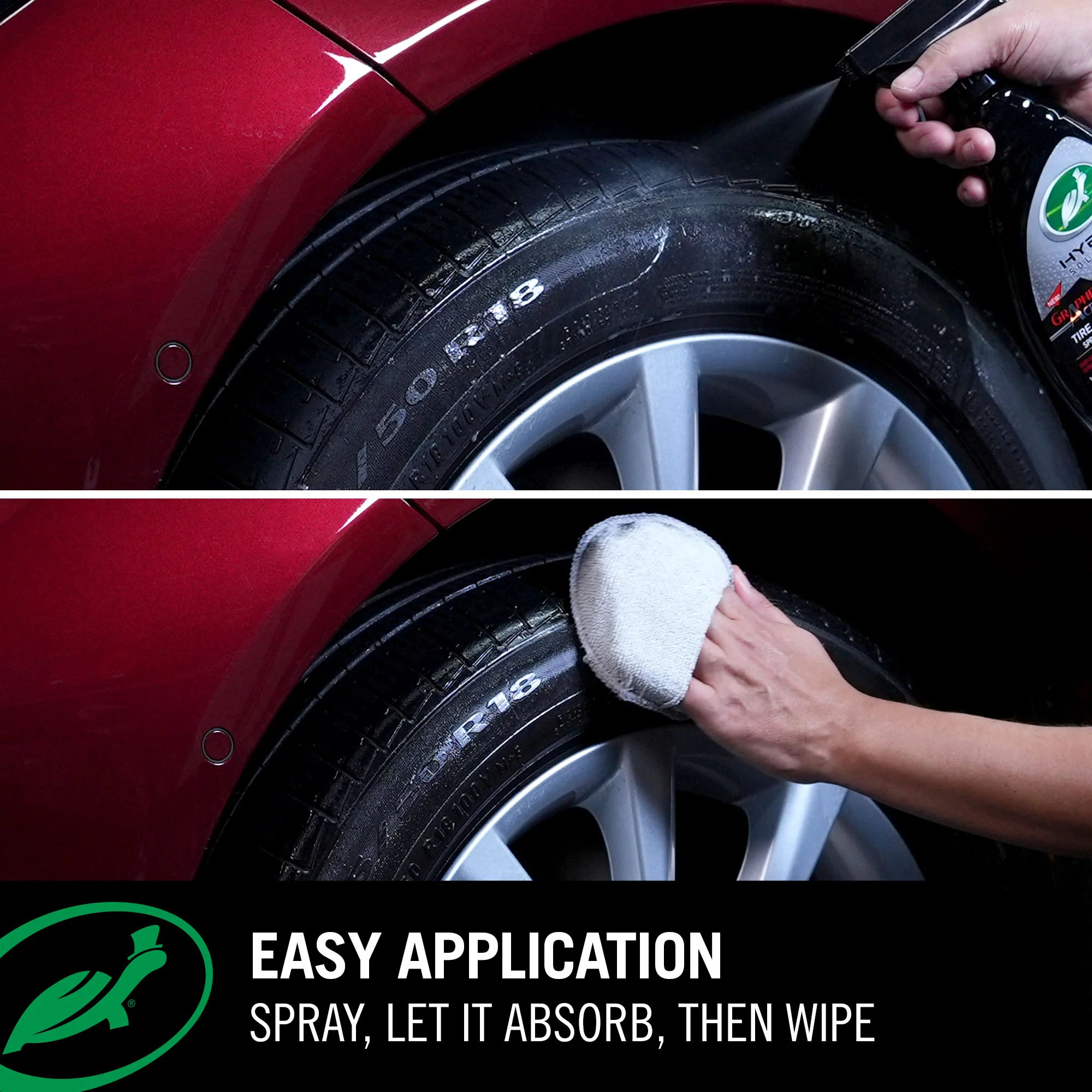 Hybrid Solutions Graphene Acrylic Tyre Shine Spray Coating, 680ml - Image 5