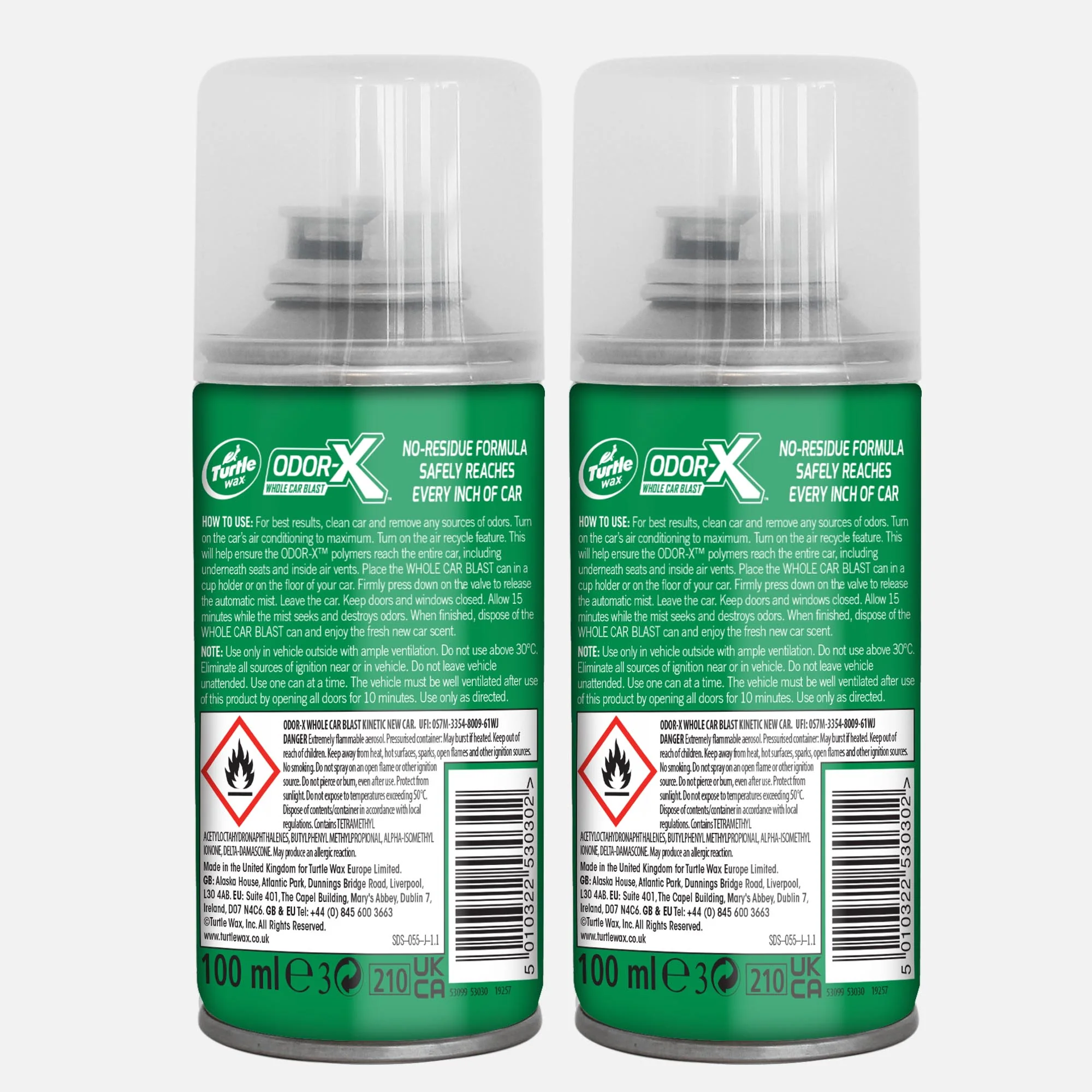 Odor-X® Whole Car Blast - Kinetic New Car Scent - 2 pack, 100ml - Image 10