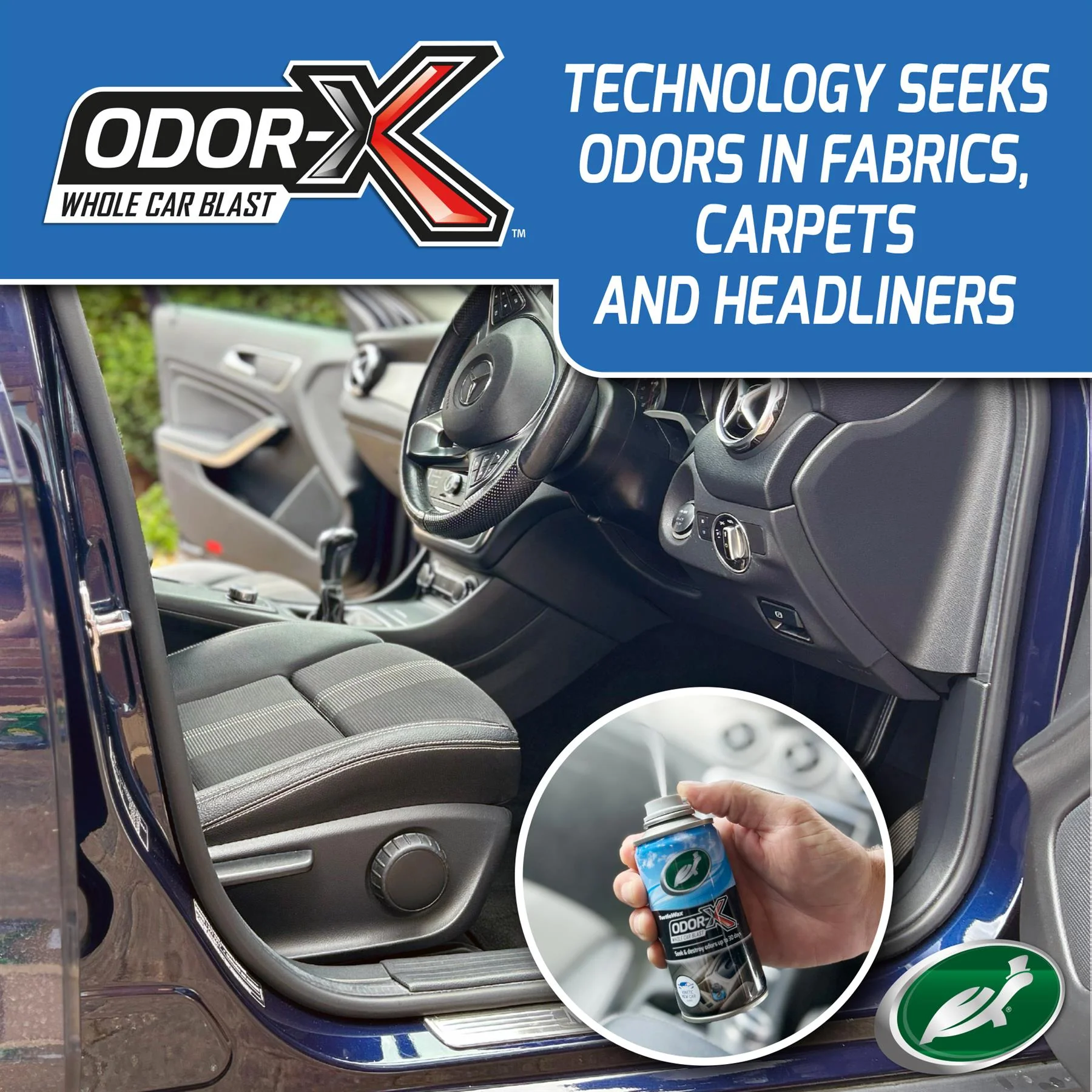Odor-X® Whole Car Blast - Kinetic New Car Scent - 2 pack, 100ml - Image 3