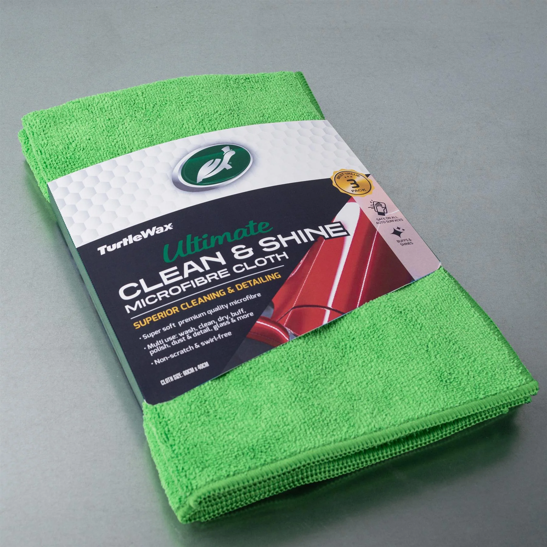 Ultimate Clean & Shine Microfibre Cloth - 3 pack - Image 7