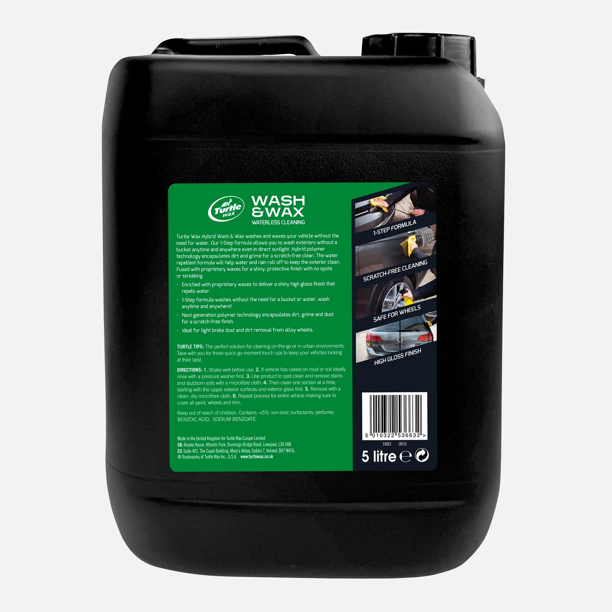 Wash & Wax Waterless Cleaning, 5L - Image 3