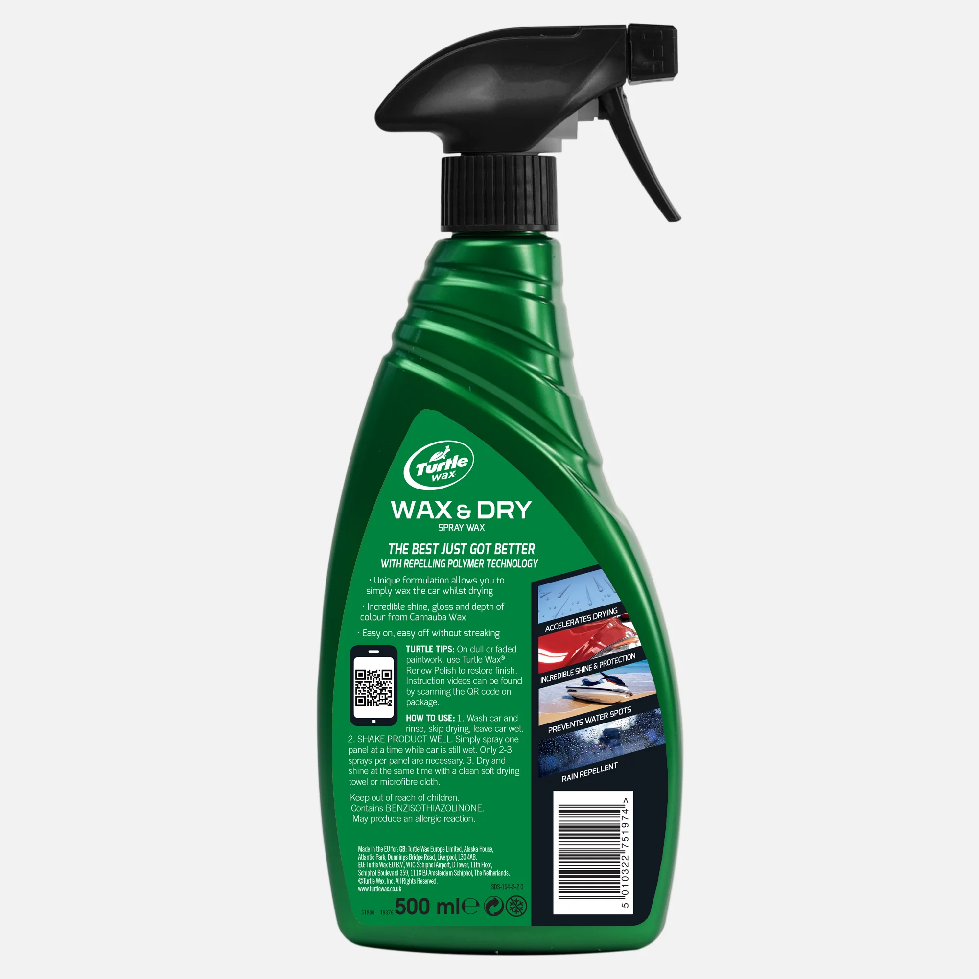 Wax & Dry Spray Wax, 500ml - Image 8