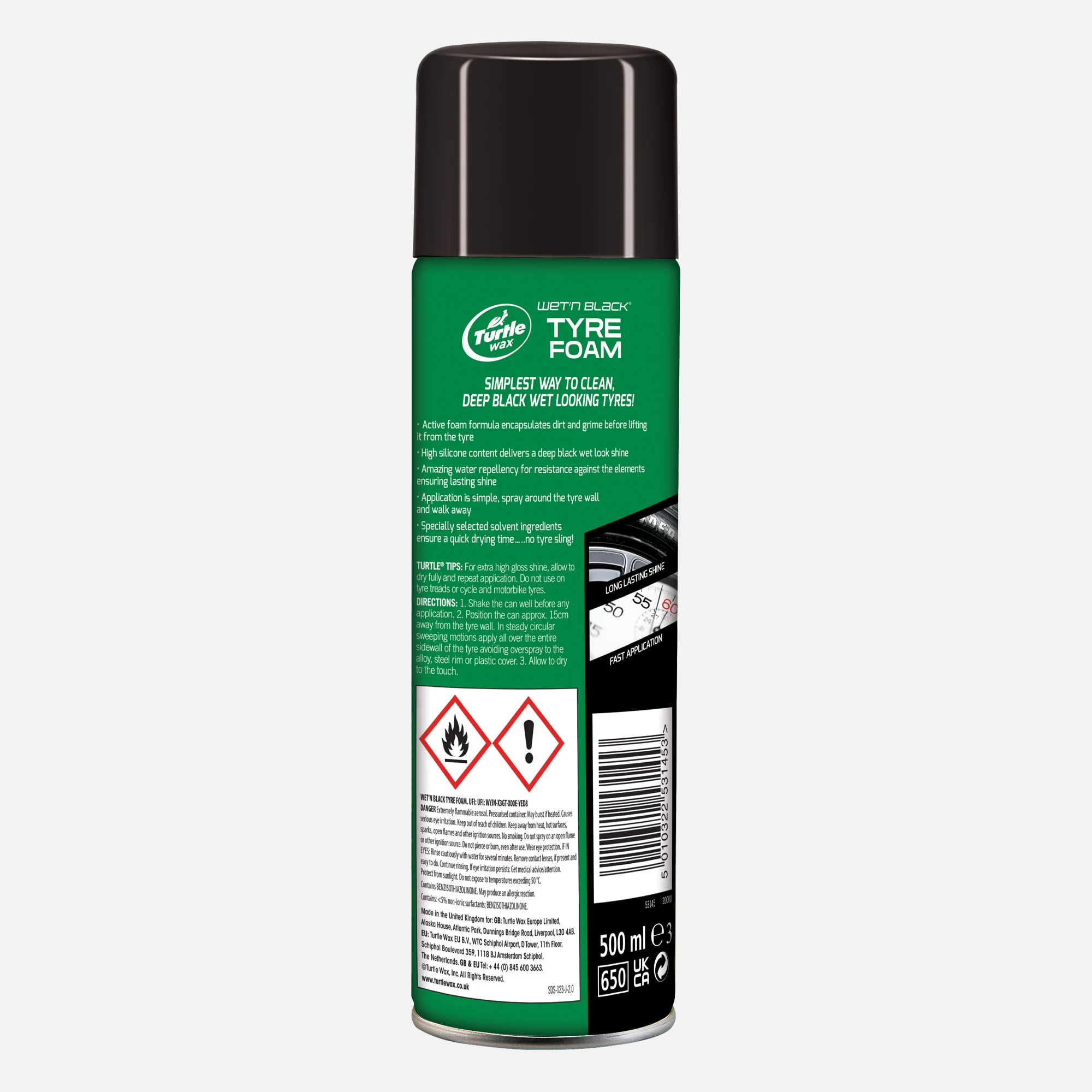 Wet'n Black® Tyre Foam, 500ml - Image 5